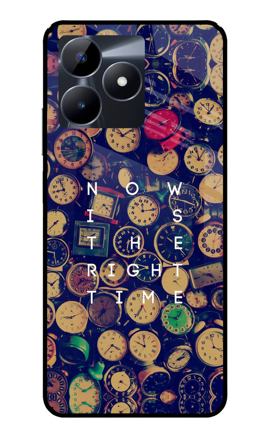 Now is the Right Time Quote Realme C53 Glass Case