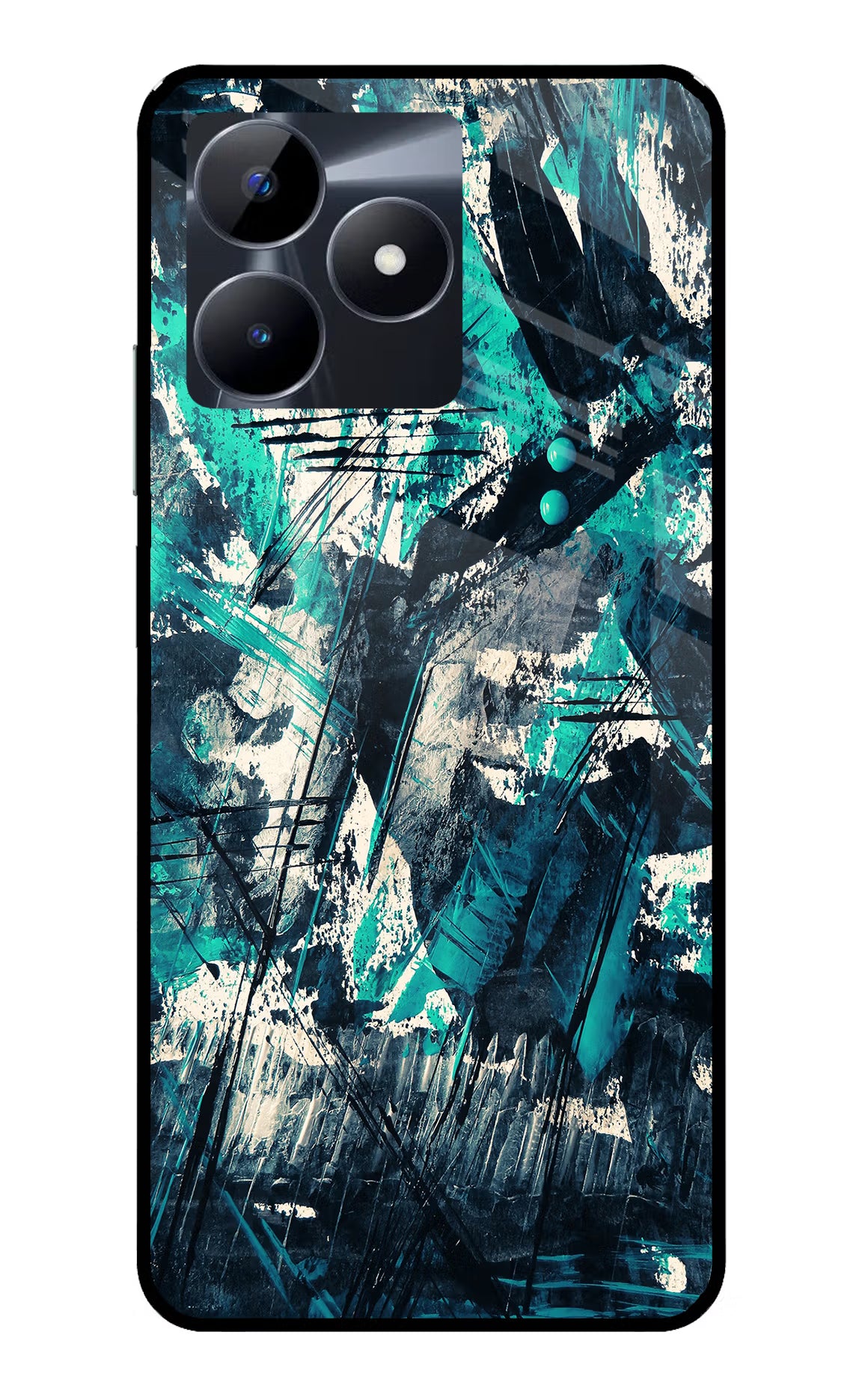 Artwork Realme C53 Glass Case Back Cover by Casekaro