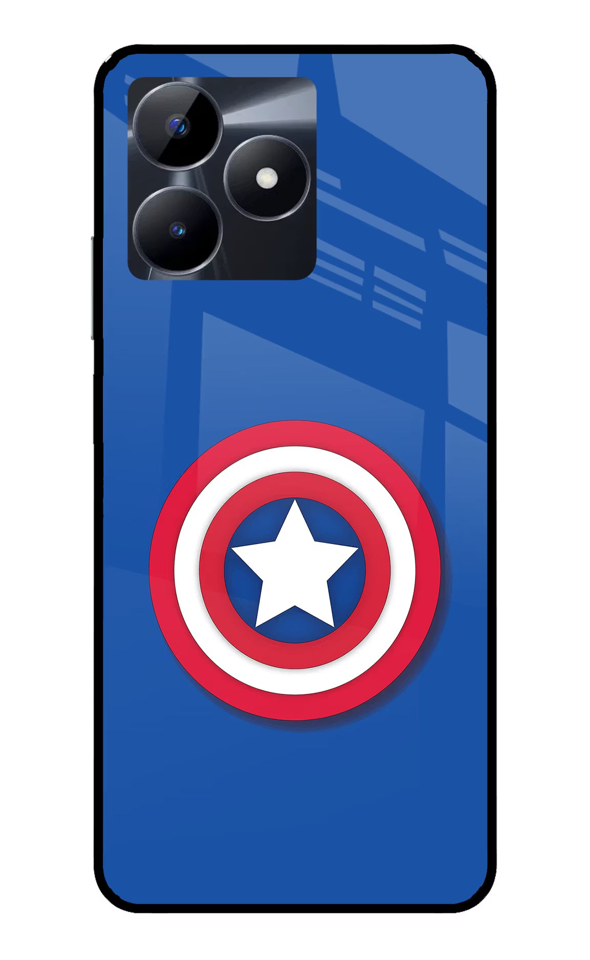 Shield Realme C53 Glass Case Back Cover by Casekaro