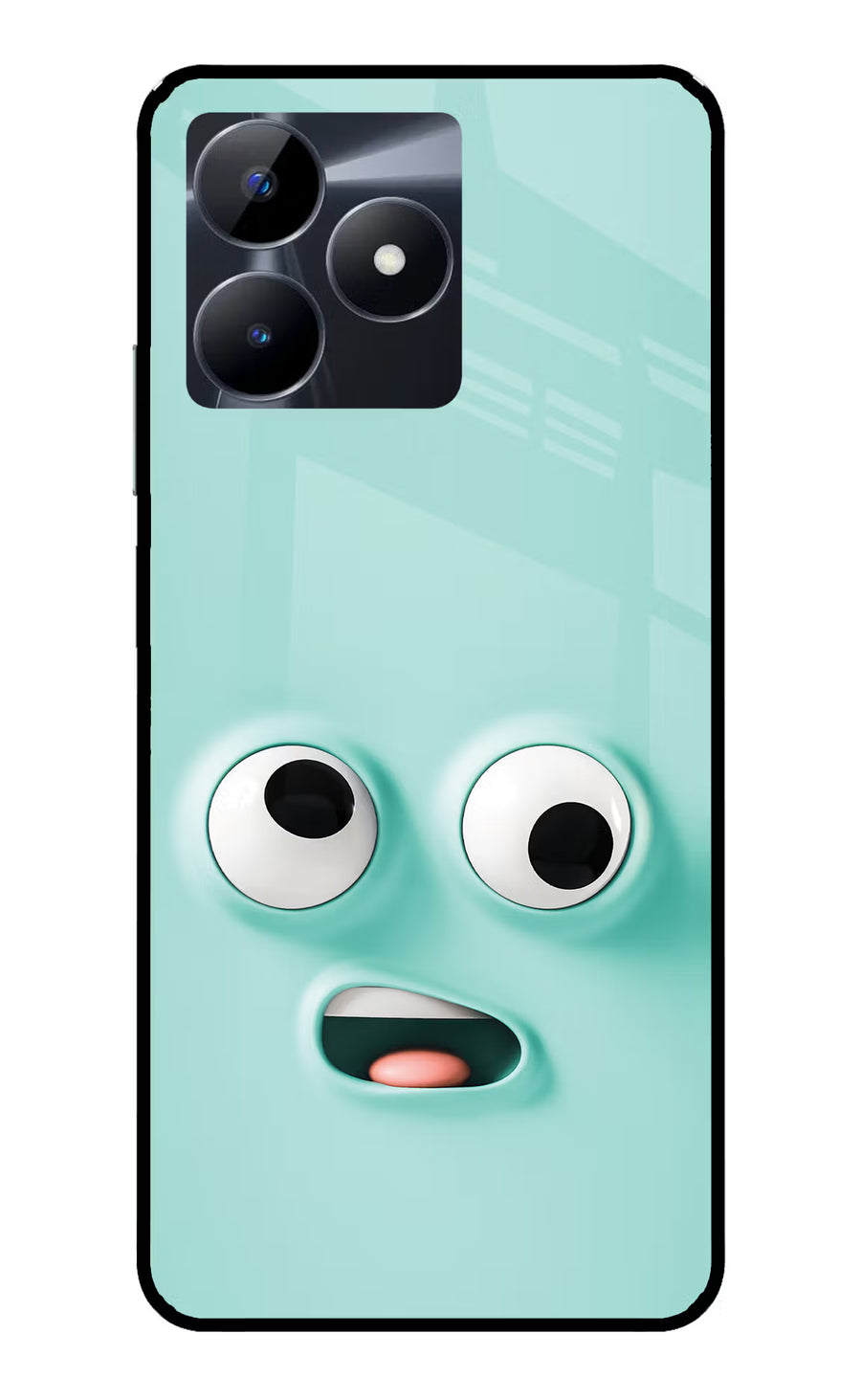 Funny Cartoon Realme C53 Back Cover, Glass case