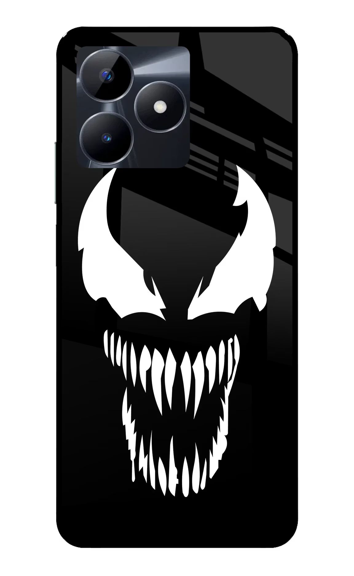 Venom Realme C53 Glass Case Back Cover by Casekaro