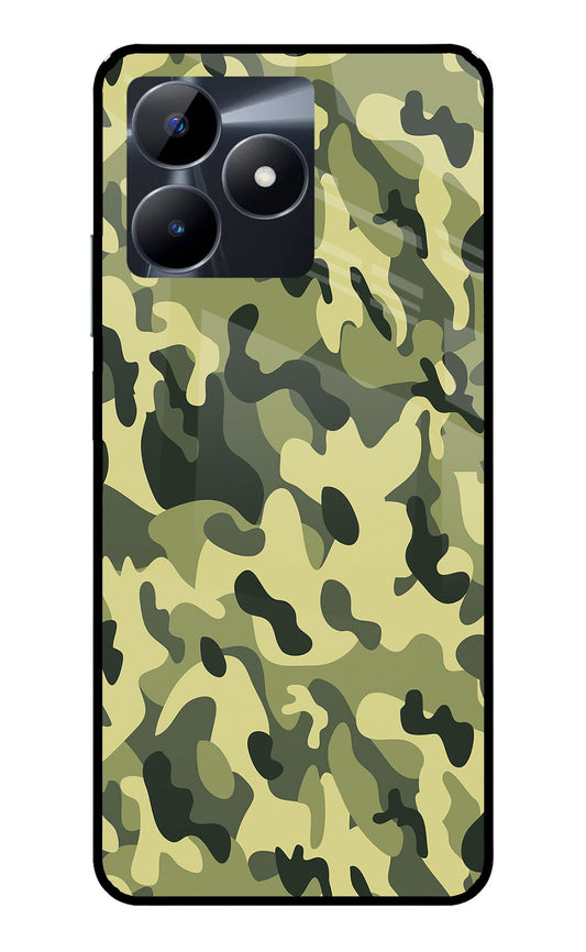 Camouflage Realme C53 Glass Case