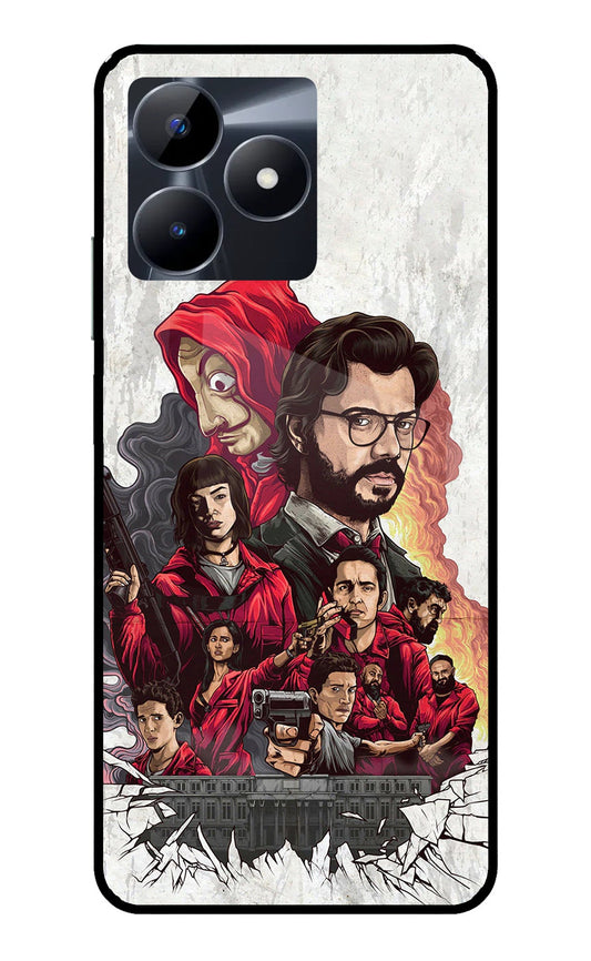 Money Heist Artwork Realme C53 Glass Case