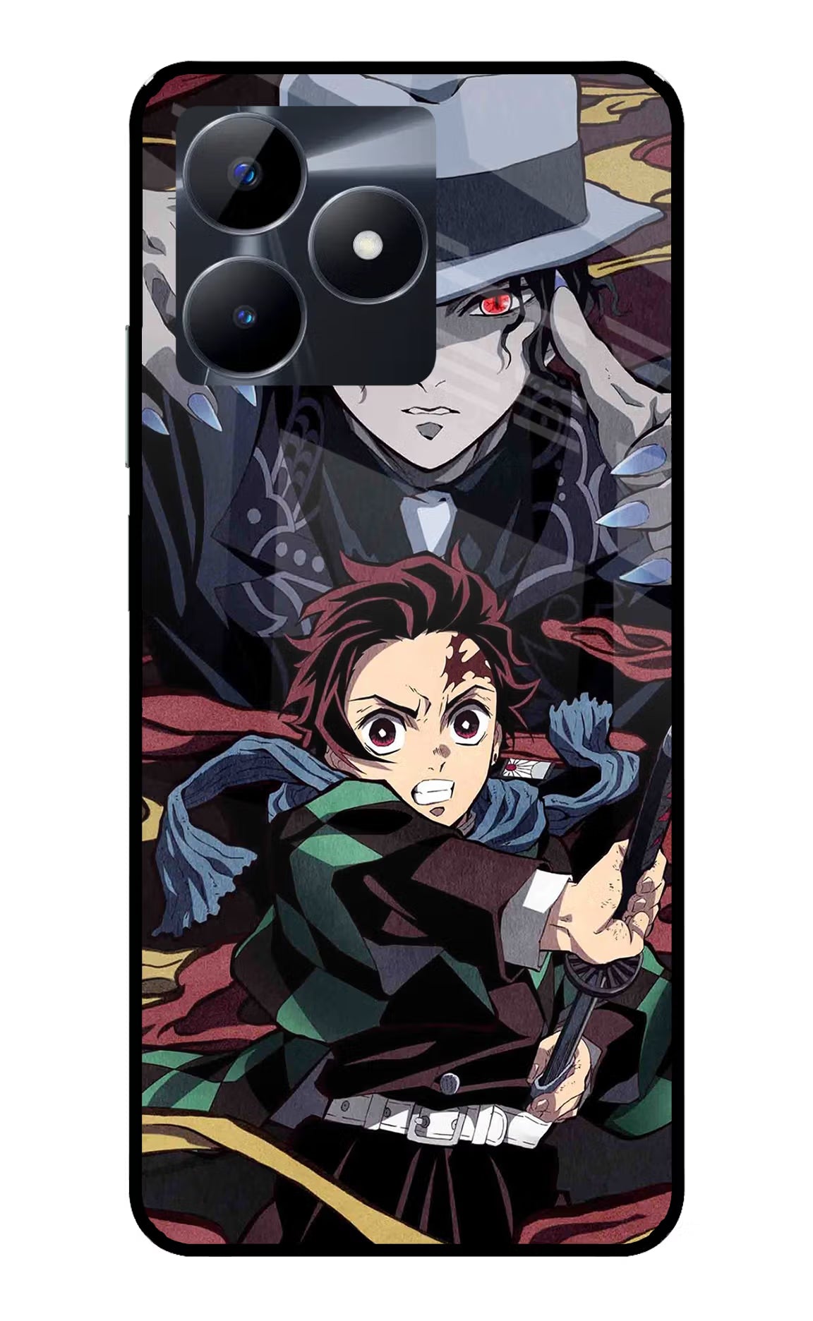 Demon Slayer Realme C53 Glass Case Back Cover by Casekaro