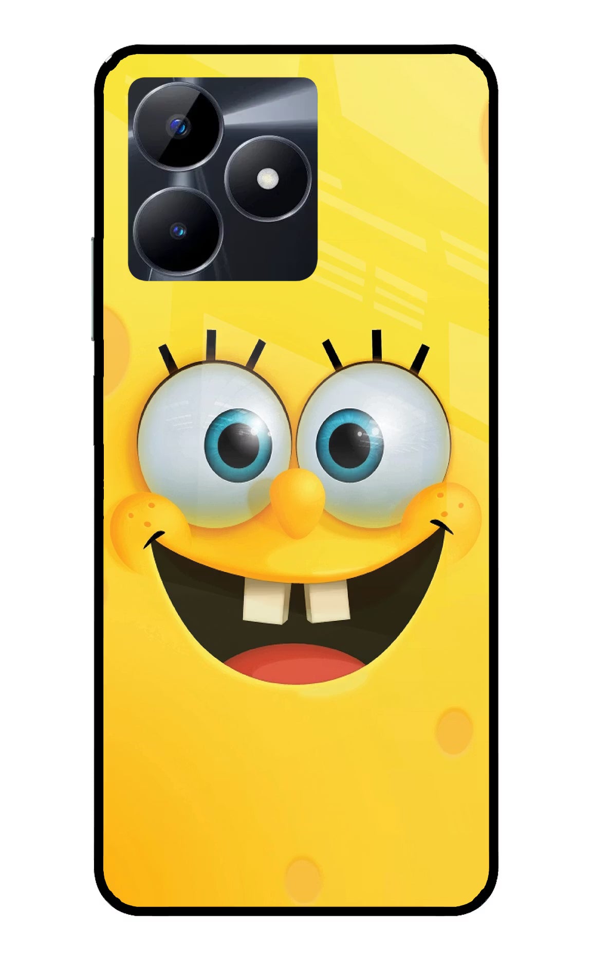 Sponge 1 Realme C53 Glass Case Back Cover by Casekaro