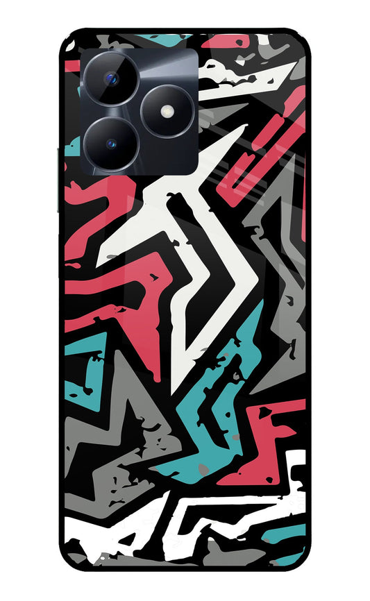 Geometric Graffiti Realme C53 Glass Case