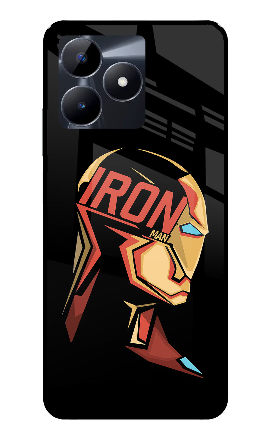IronMan Realme C53 Back Cover, Glass case