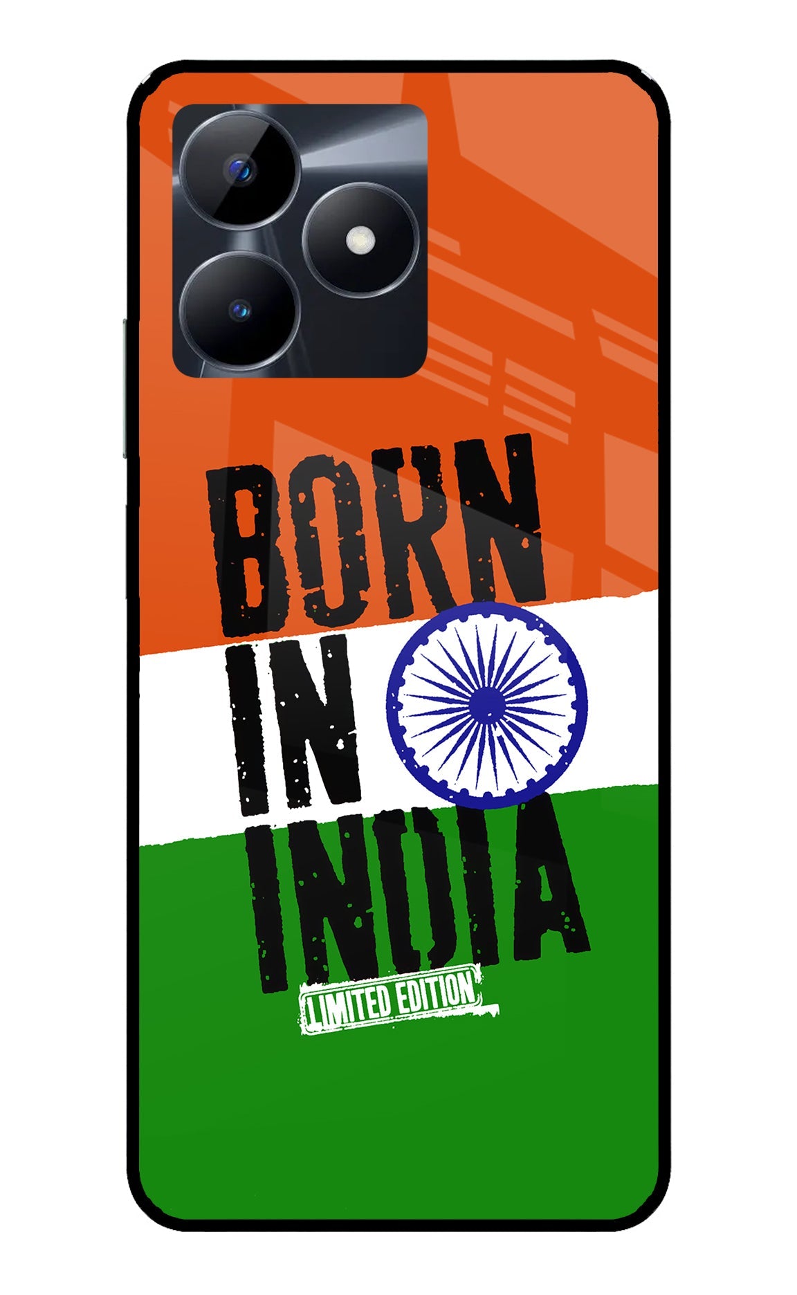 Born in India Realme C53 Glass Case