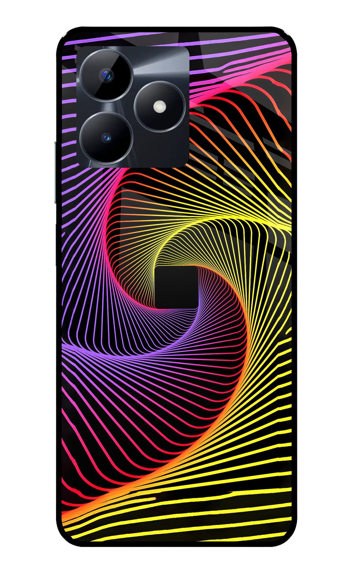 Colorful Strings Realme C53 Glass Case