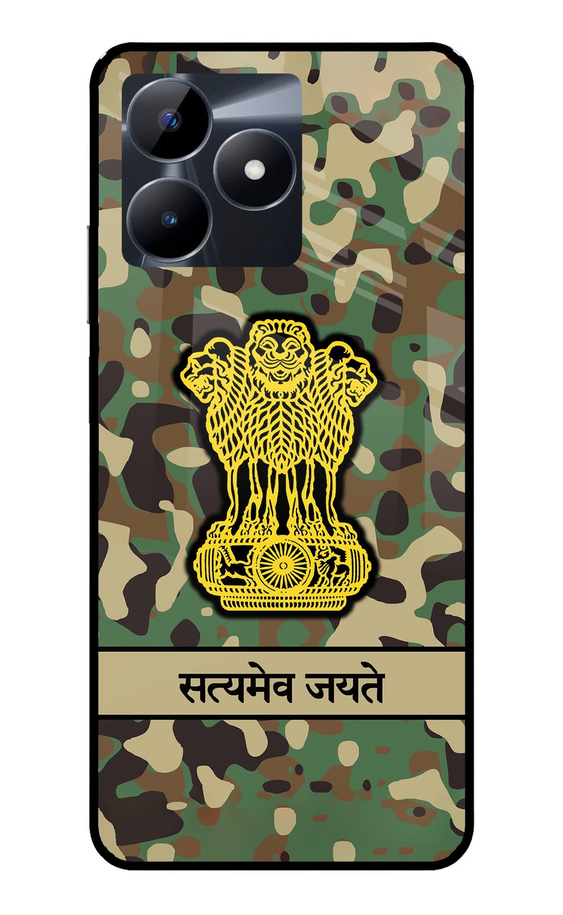 Satyamev Jayate Army Realme C53 Glass Case