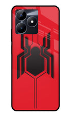 Spider Realme C53 Glass Case Back Cover by Casekaro