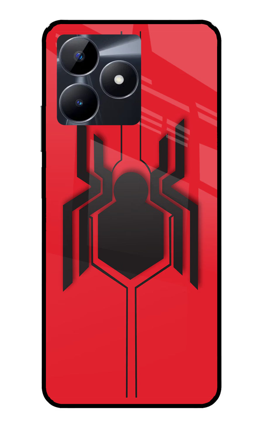Spider Realme C53 Back Cover, Glass case