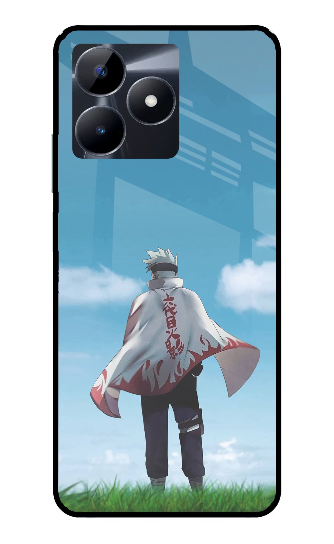 Kakashi Realme C53 Glass Case Back Cover by Casekaro