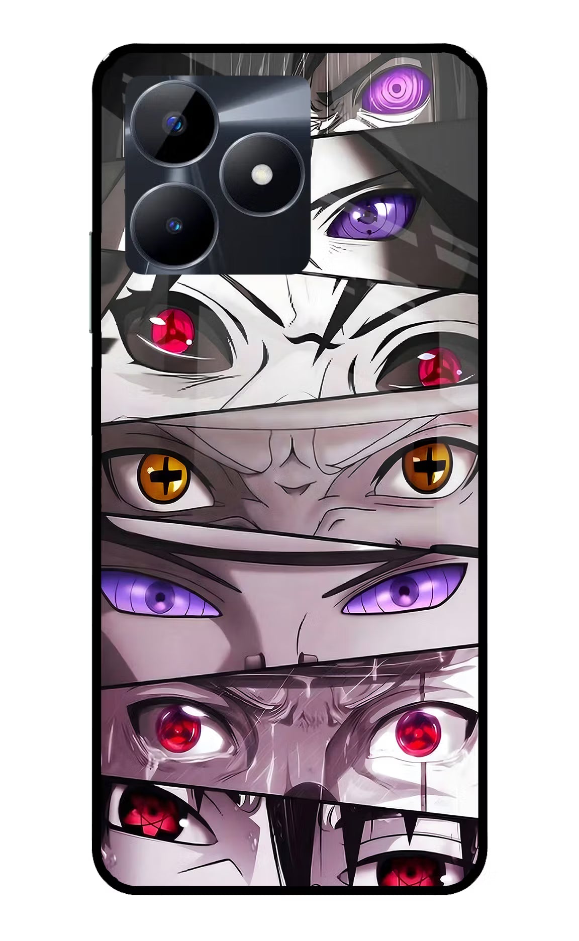 Naruto Anime Realme C53 Glass Case Back Cover by Casekaro