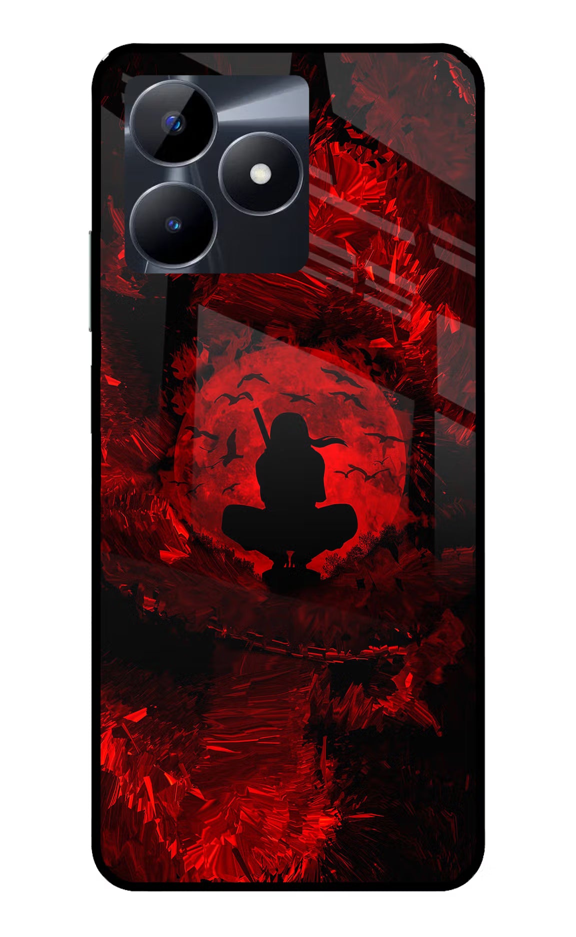 Itachi Uchiha Realme C53 Glass Case Back Cover by Casekaro