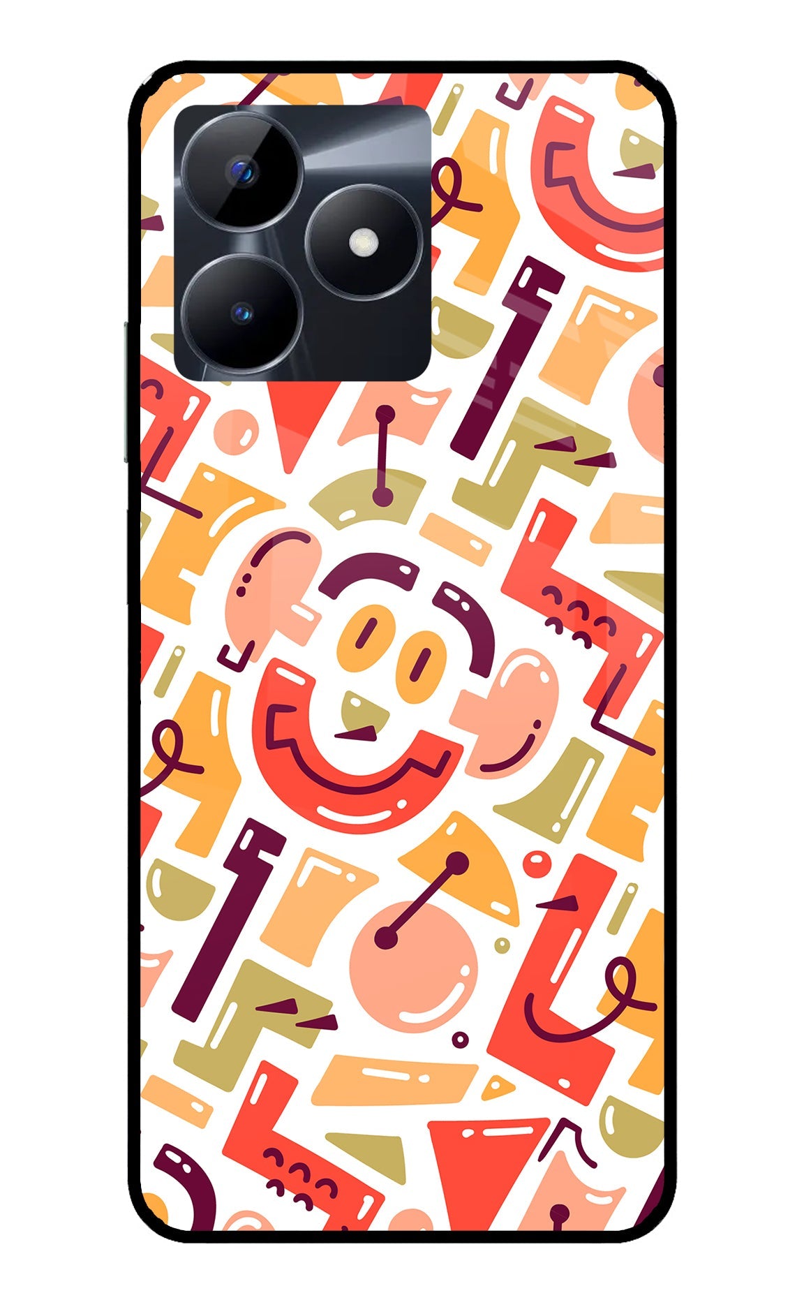 Doodle Pattern Realme C53 Back Cover