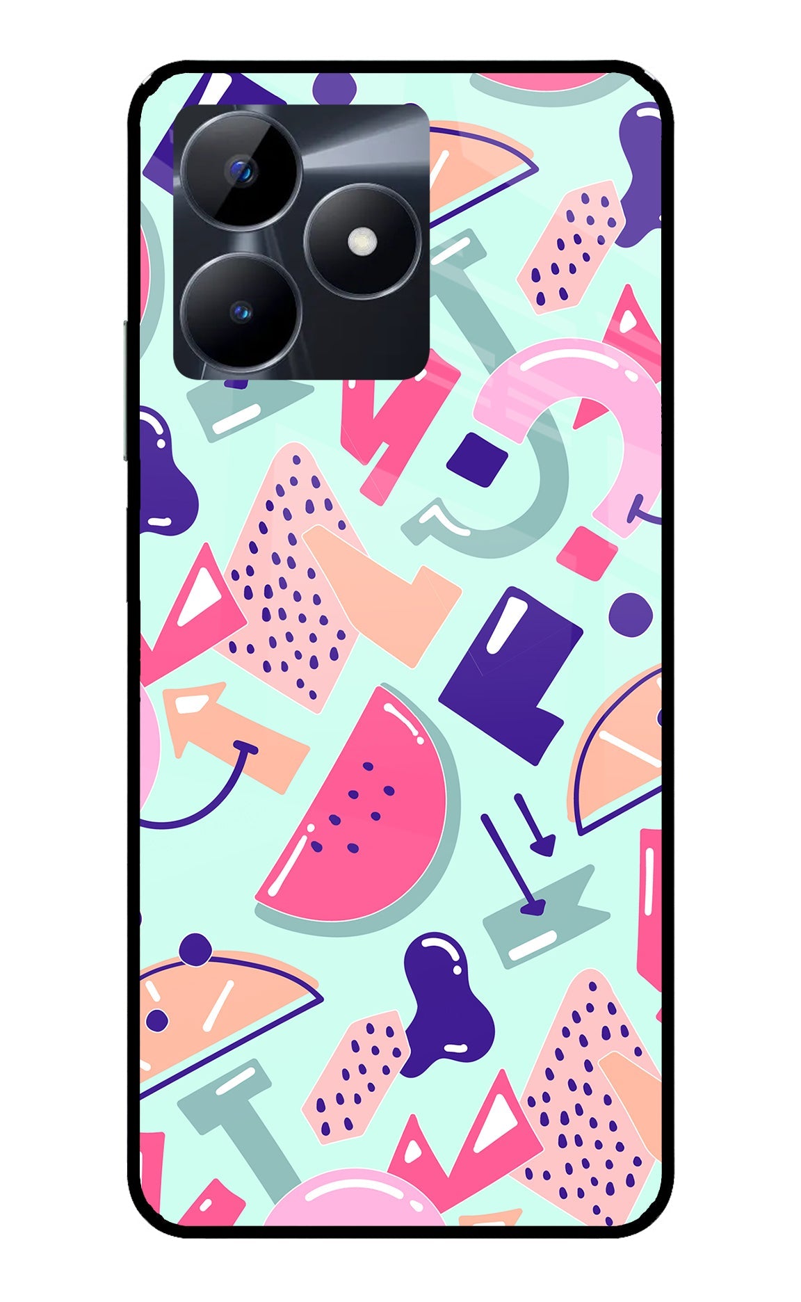 Doodle Pattern Realme C53 Back Cover