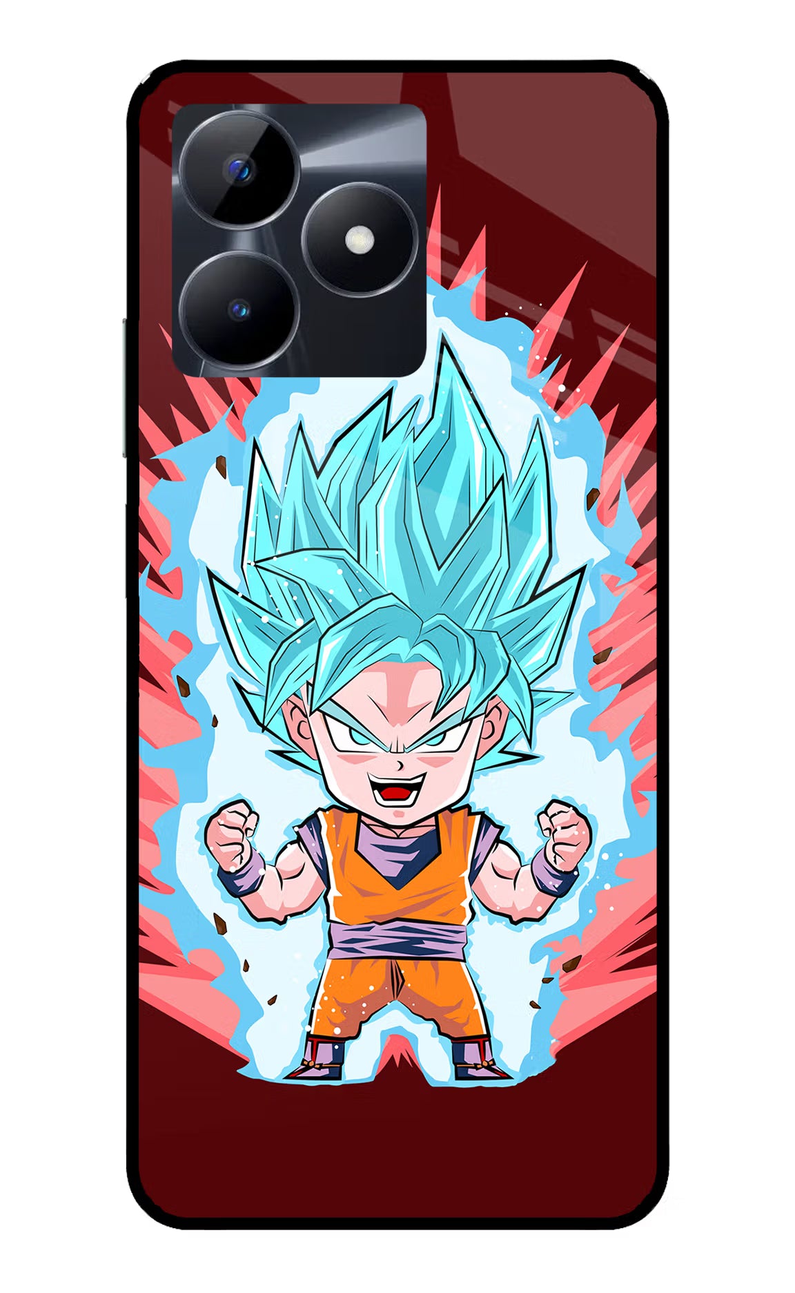 Goku Little Realme C53 Glass Case