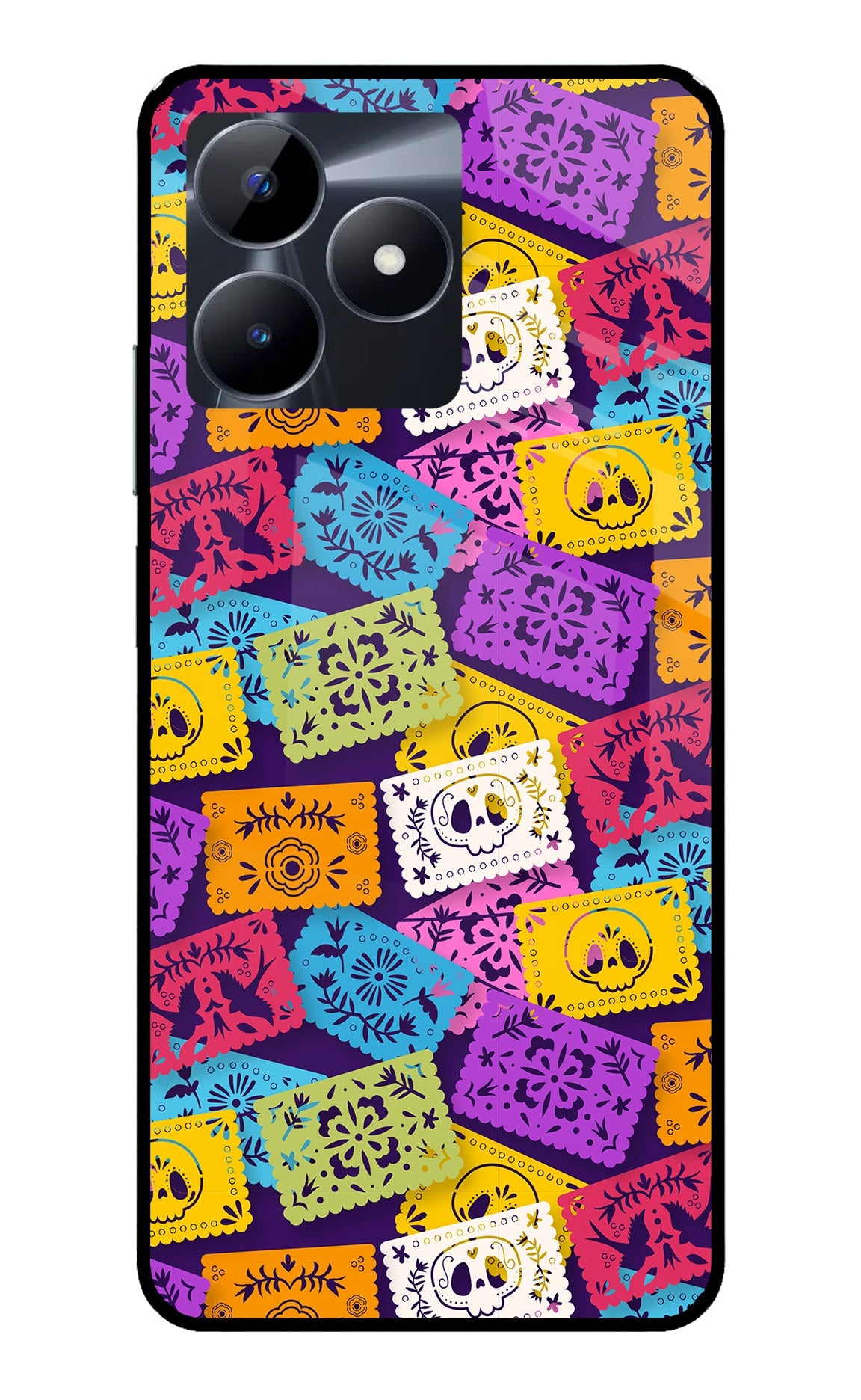 Mexican Pattern Realme C53 Glass Case