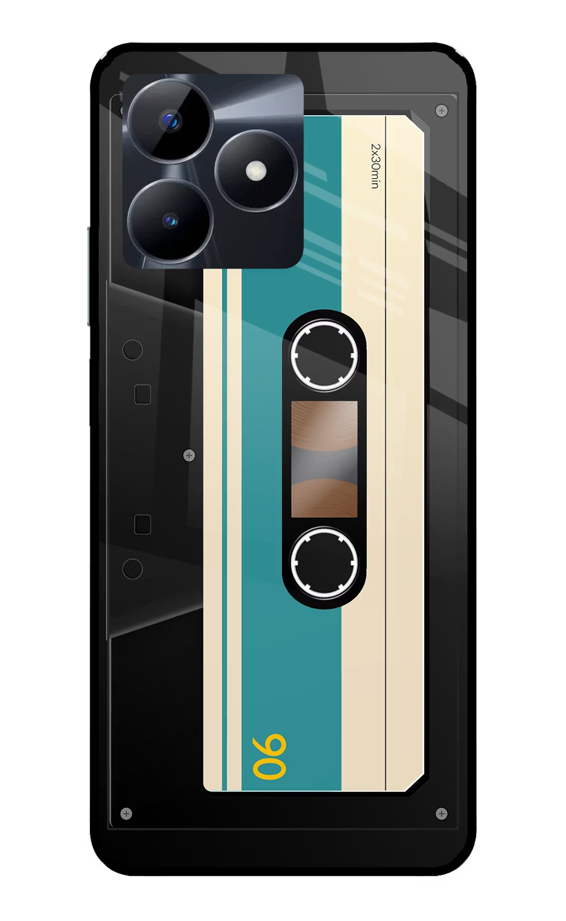 Cassette Realme C53 Glass Case Back Cover by Casekaro