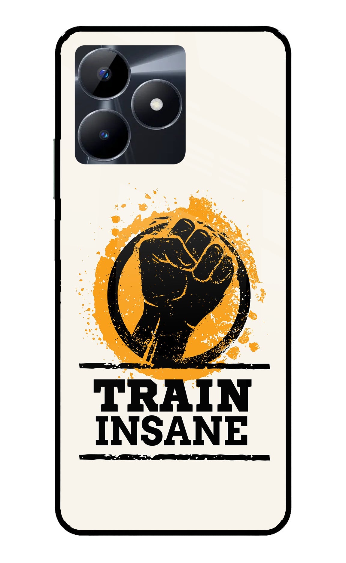 Train Insane Realme C53 Glass Case