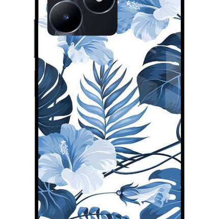 Fabric Art Realme C53 Glass Case Back Cover by Casekaro