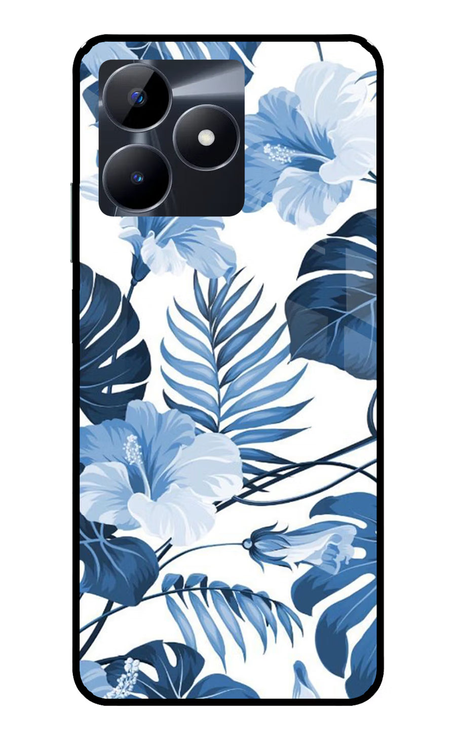 Fabric Art Realme C53 Back Cover, Glass case