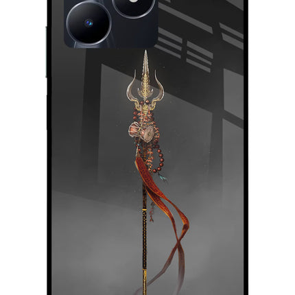 Shiv Trishul Realme C53 Glass Case Back Cover by Casekaro
