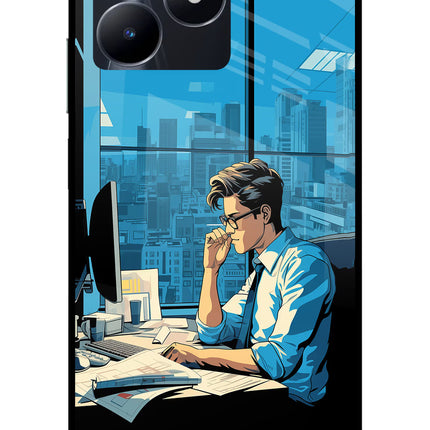 Focused Hustler (AI Generated) Realme C53 Glass Case