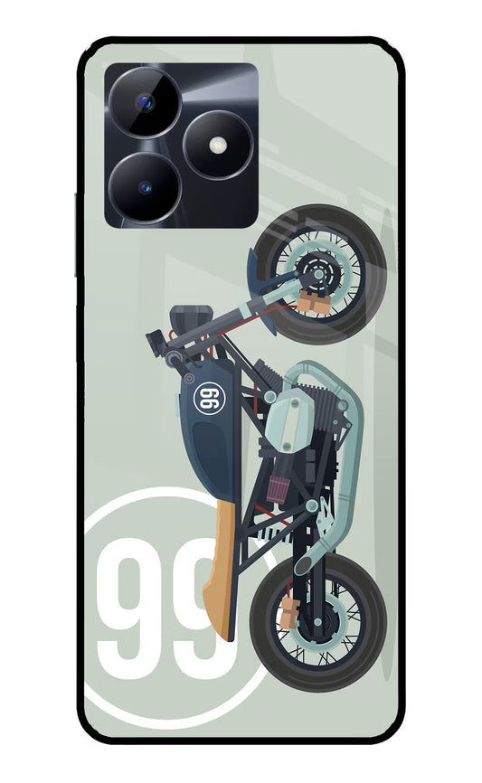 Classic Cafe Racer 99 Realme C53 Glass Case