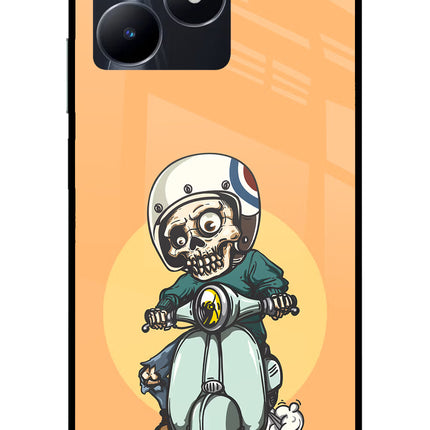 Undead Biker Realme C53 Glass Case