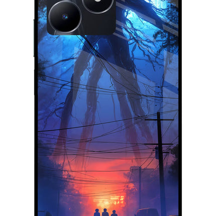 Ordinary Things Shadow Realme C53 Glass Case Back Cover by Casekaro