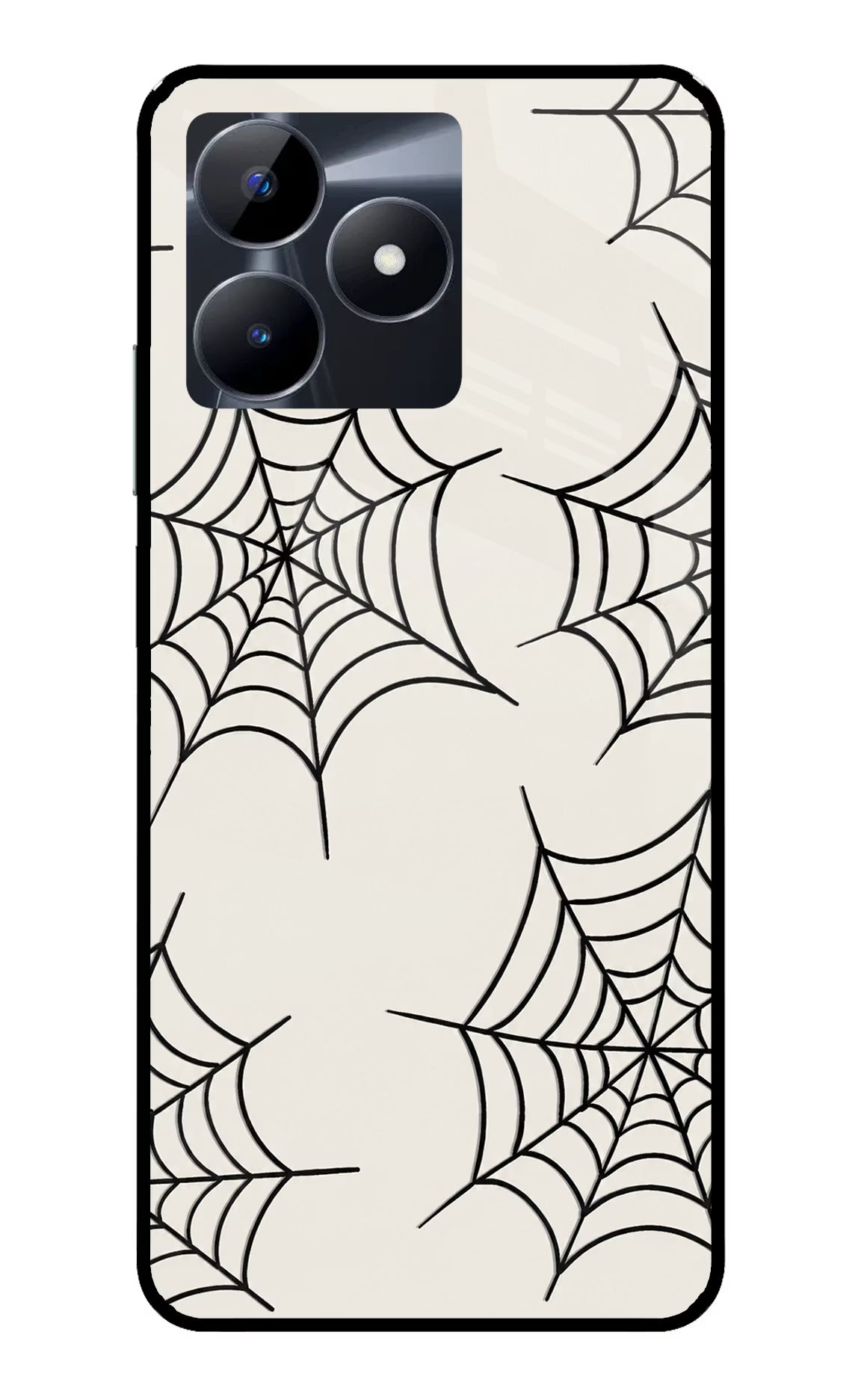 Spider Web Realme C53 Glass Case