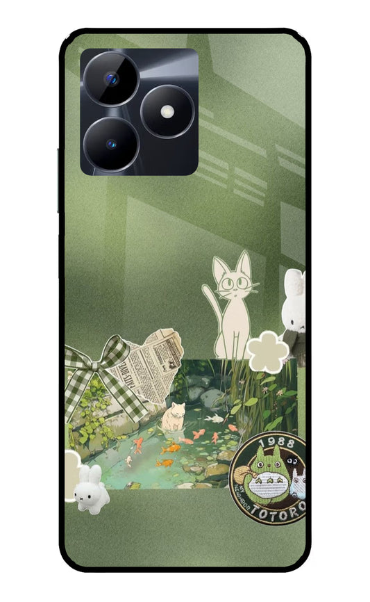 Aesthetic anime Realme C53 Glass Case