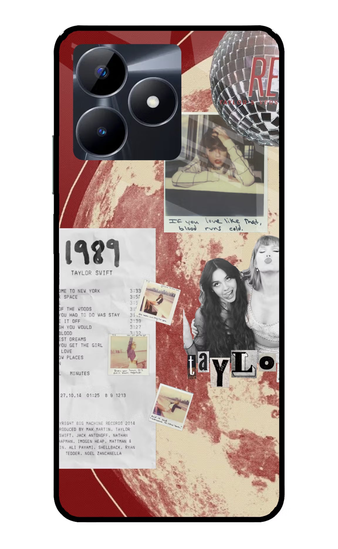 Taylor Swift Realme C53 Glass Case