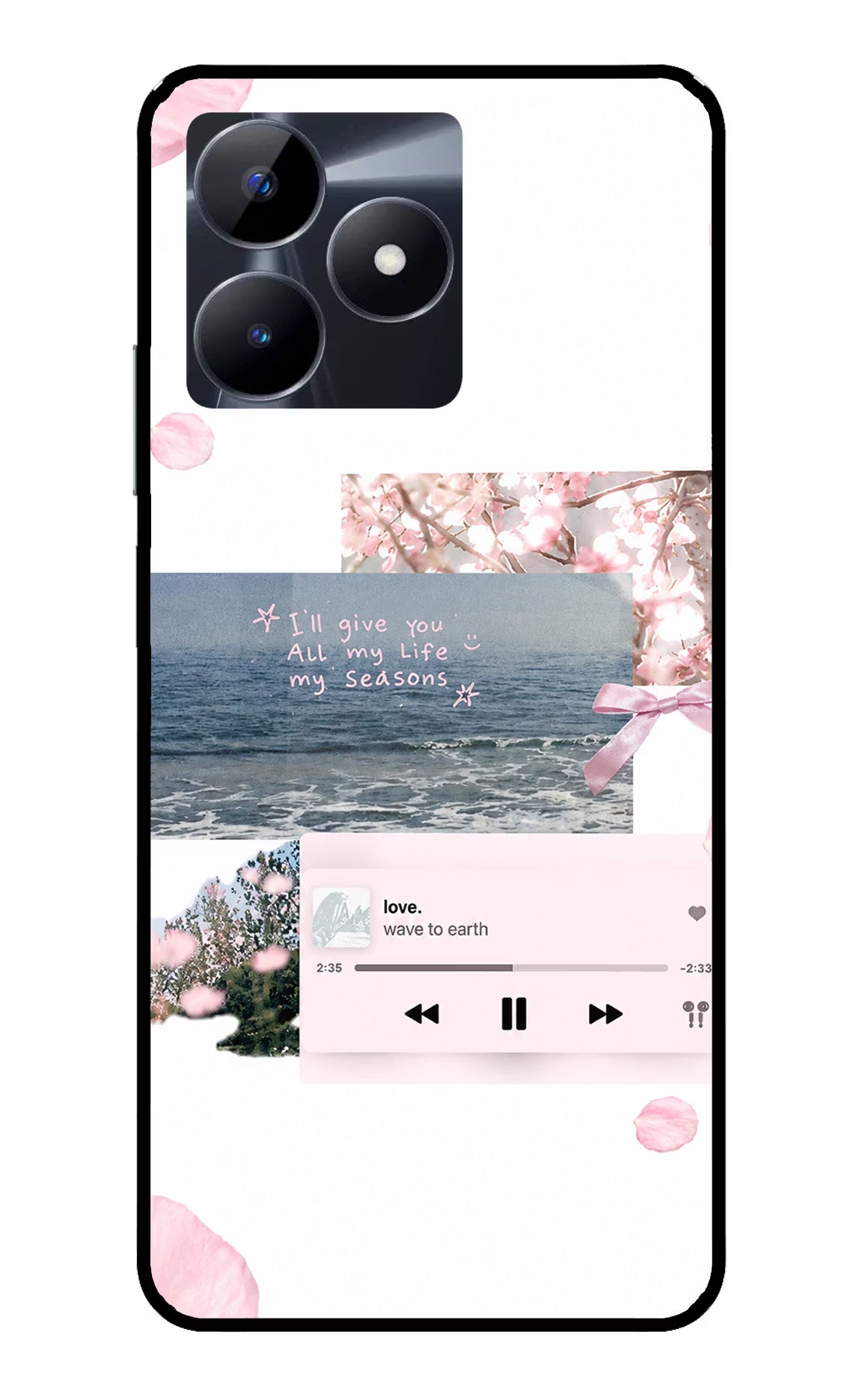 Wave to earth Realme C53 Glass Case