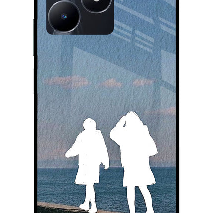 Coastal Dream Realme C53 Glass Case Back Cover by Casekaro