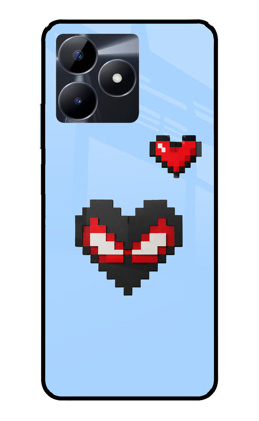 Peter Heart Realme C53 Back Cover, Glass case