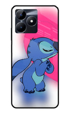 Stitch Hug Realme C53 Glass Case Back Cover by Casekaro