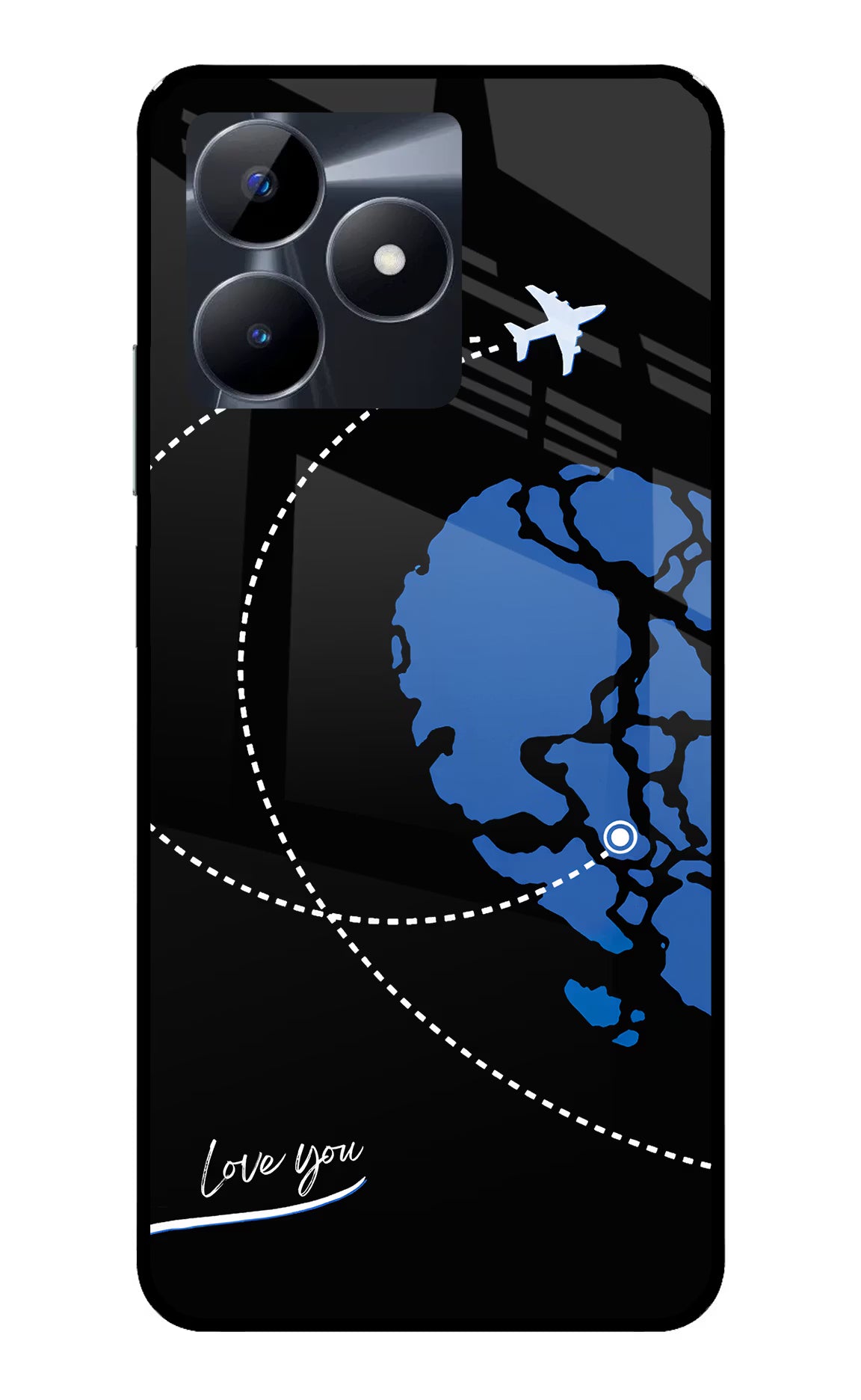 Love Orbit Realme C53 Glass Case
