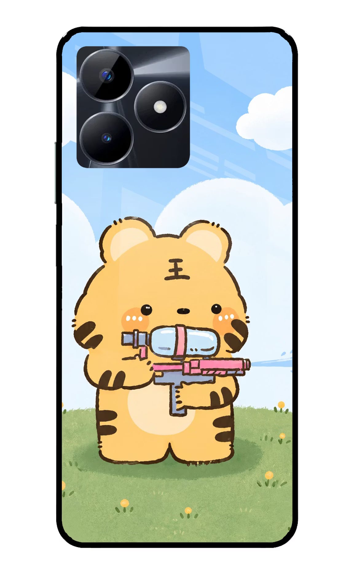 Tiger Treat Realme C53 Glass Case