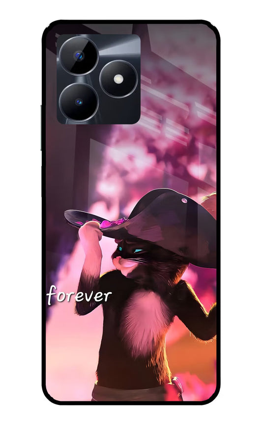 Forever Cat Realme C53 Glass Case