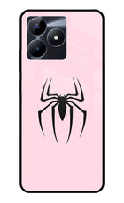 Peter Symbol Realme C53 Glass Case Back Cover by Casekaro