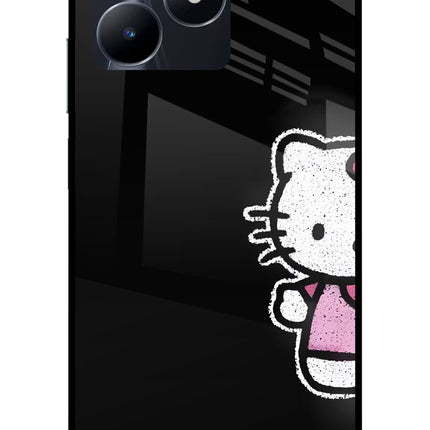 Kitty Charm Realme C53 Glass Case