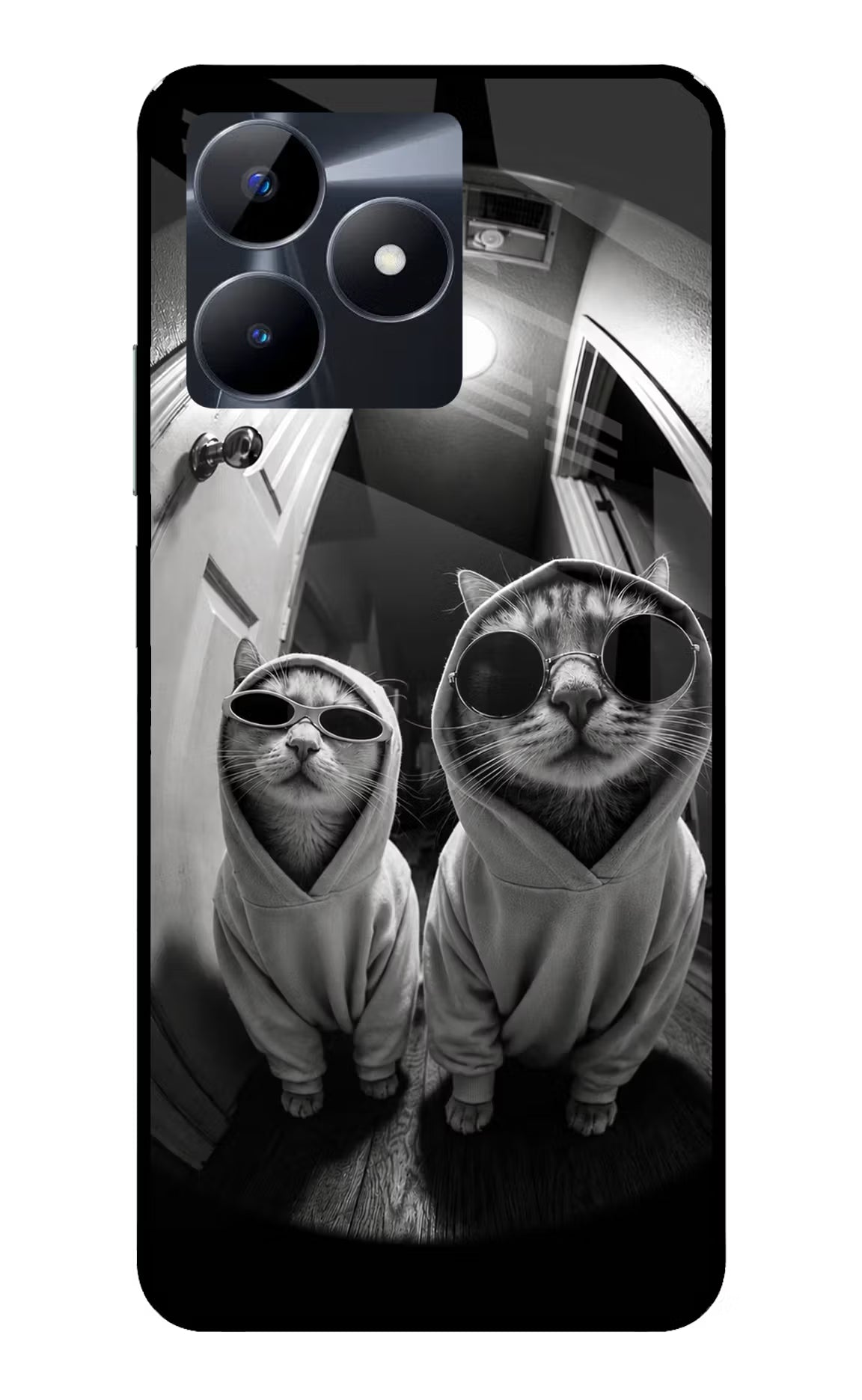 Hood Cats Realme C53 Glass Case