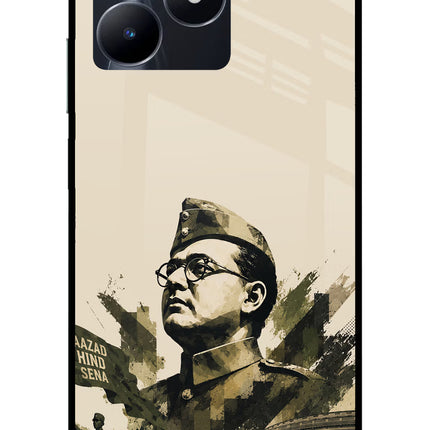 Netaji Rising Realme C53 Glass Case