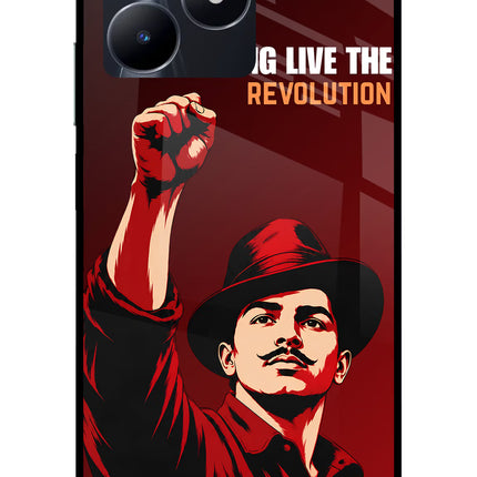 Bhagat Singh Revolution Realme C53 Glass Case