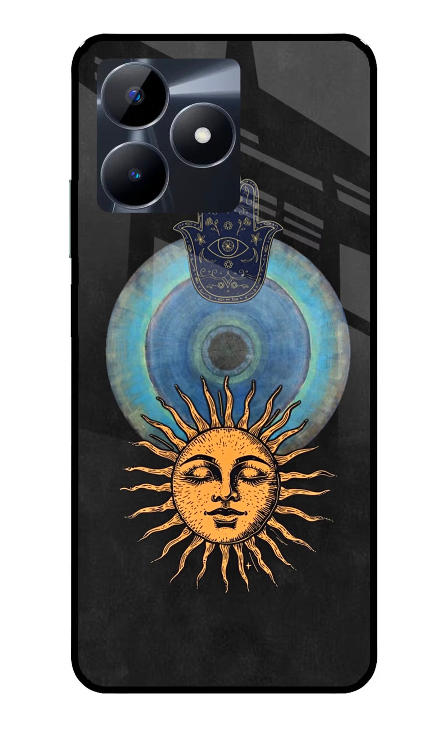 Divine Sun Realme C53 Back Cover, Glass case