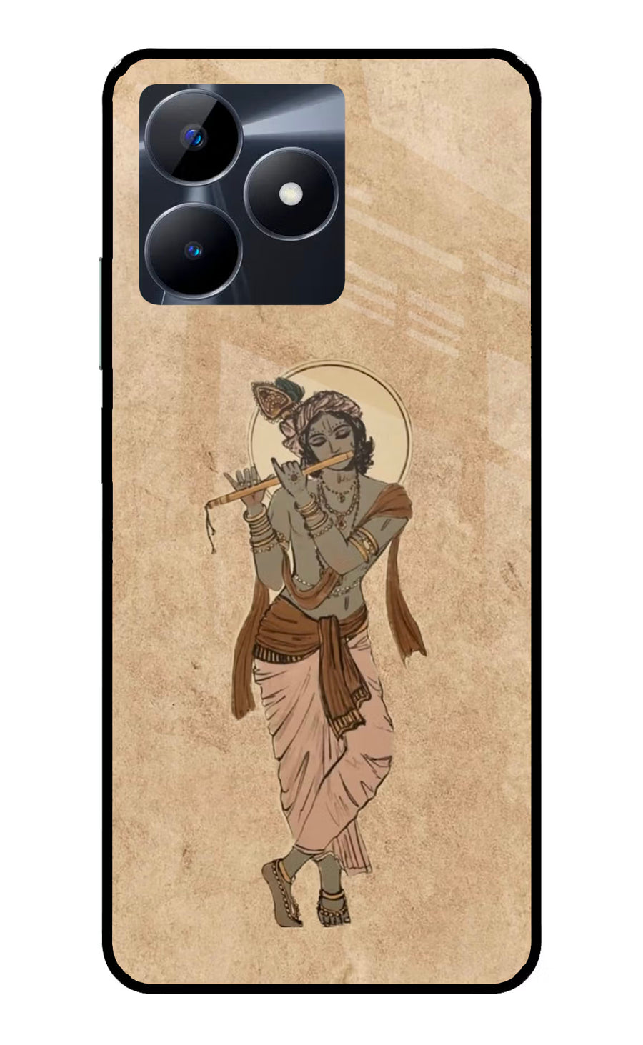 Krishna Realme C53 Back Cover, Glass case