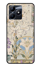 White Lily Realme C53 Glass Case